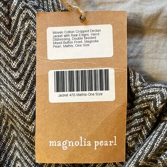 Magnolia Pearl Jacket 472 - Mathis - Woven Cotton Cropped Declan Jacket New NWT - Picture 6 of 7